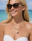 Women's Ocean Pearl Tassel Necklace – Starfish and Shell Beach-Inspired Pendant
