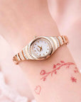 Women's Diamond-Accent Bracelet Watch – Stainless Steel Quartz Watch 30M Waterproof