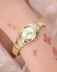 Women's Diamond-Accent Bracelet Watch – Stainless Steel Quartz Watch 30M Waterproof