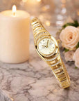 Women's Diamond-Accent Bracelet Watch – Stainless Steel Quartz Watch 30M Waterproof