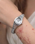 Women's Diamond-Accent Bracelet Watch – Stainless Steel Quartz Watch 30M Waterproof