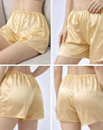Women's 100% Mulberry Silk Safety Shorts – Breathable Anti-Exposure Inner Shorts for Summer