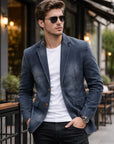 Herren Premium Jeansjacke – 100 % mittelschwere Baumwolle, normale Passform, 3 Farben