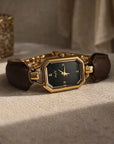 Women's Quartz Watch – Elegant 24-Hour Display with Butterfly Clasp, Leather & Metal Strap Options