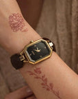 Women's Quartz Watch – Elegant 24-Hour Display with Butterfly Clasp, Leather & Metal Strap Options