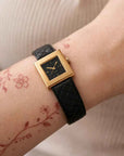 Women's Quartz Watch – Elegant 24-Hour Display with Butterfly Clasp, Leather & Metal Strap Options