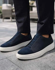 Men's Casual Leather Sneakers – PU Upper, Top-Grain Cowhide Lining, Lace-Up, EU 37–45, 2 Colors