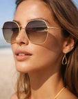 Women's Polarized Sunglasses – TAC Lens UVA/UVB Protection, Retro Frame, 50–55mm, Anti-Glare Lightweight Eyewear