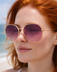 Polarisierte Damen-Sonnenbrille – TAC-Gläser UVA/UVB-Schutz, Retro-Fassung, 50–55 mm, blendfreie, leichte Brille