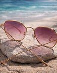 Polarisierte Damen-Sonnenbrille – TAC-Gläser UVA/UVB-Schutz, Retro-Fassung, 50–55 mm, blendfreie, leichte Brille