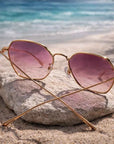 Women's Polarized Sunglasses – TAC Lens UVA/UVB Protection, Retro Frame, 50–55mm, Anti-Glare Lightweight Eyewear