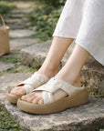 Women's Thick Sole Platform Sandals – Soft One-Strap Beach & Commuter Slippers, EU 34–41, 2 Colors