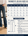 Women's Flared Denim Jeans – Low Waist Micro-Flare Slim Fit