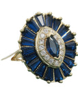 Elegant Synthetic Blue Zirconia Ring