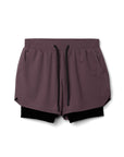Men’s Breathable Quick-Dry Fitness Shorts – Double-Layer Muscle Fit Running Shorts with Moisture-Wicking Fabric & Athletic Performance Design