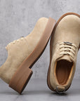 Herren Premium Cowhide Arbeitsstiefel – Retro Amerikanische Schnür-Sicherheitsstiefel, rutschfeste dicke Sohle, EU 38–44