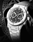 Herren Multifunktions-wasserdichte leuchtende Chronographenuhr – 42mm Quarz Kalender Edelstahlarmband Sport Business Zeitmesser