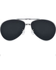 Men's Pure Titanium Sunglasses – Foldable Sports Shades (Silver/Gray Gradient)