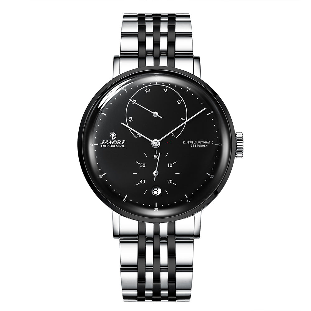 Herren Automatische Mechanische Uhr – MIYOTA Japan Uhrwerk, 43mm Zifferblatt, 14mm, Edelstahl, 30M Wasserdicht, Wochentagsanzeige