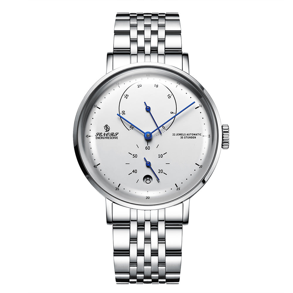Herren Automatische Mechanische Uhr – MIYOTA Japan Uhrwerk, 43mm Zifferblatt, 14mm, Edelstahl, 30M Wasserdicht, Wochentagsanzeige
