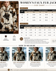 Women's Floral Faux Fur Coat – Eco-Friendly Plush Lapel Winter Jacket, Short or Long, S–L