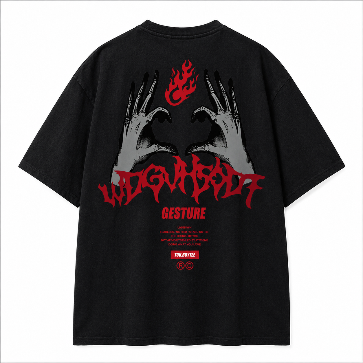 Men's Oversized Graphic Print T-Shirt - Retro Streetwear Tee