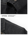 Herren Premium Jeansjacke – 100 % mittelschwere Baumwolle, normale Passform, 3 Farben