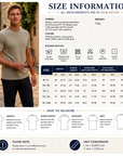 Men's Lyocell Merino Wool Blend T-Shirt – Moisture-Wicking Short Sleeve