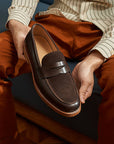 Herren Mokassins aus echtem Leder – Slip-On-Abendschuhe im britischen Stil aus Rindsleder, weiche Sohle, EU 37–46, 5 Farben