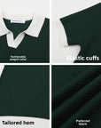Men's Viscose Ice Silk Polo T-Shirt – Slim Fit Short Sleeve