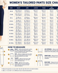 Women's Elastic High Waist Straight Leg Business Pants – Stretch Trousers