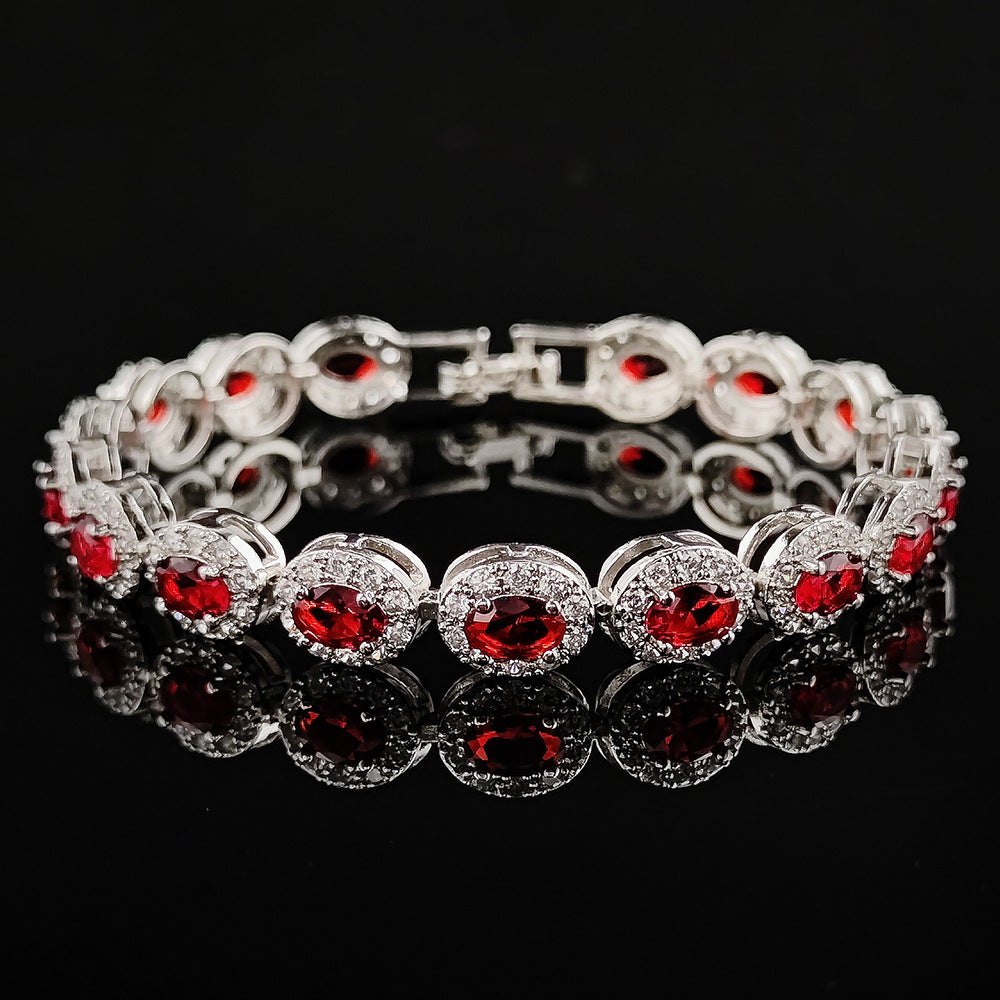 Women's Artificial Gemstones Bracelet – Affordable Luxury