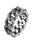 Men's Minimalist Stainless Steel Layered Ring – Stackable Street Style