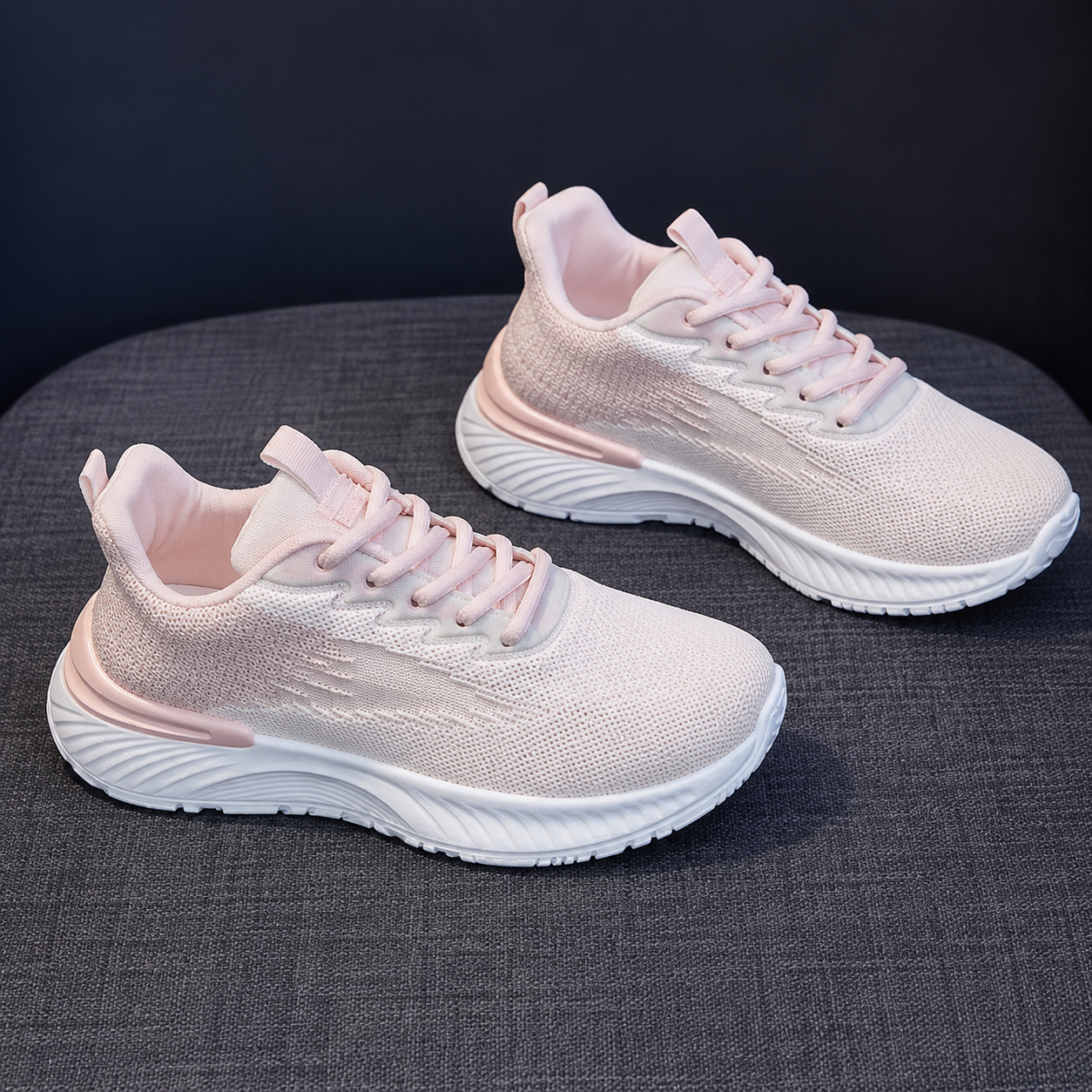Women's Shock-Absorbing Lightweight Mesh Running Sneakers