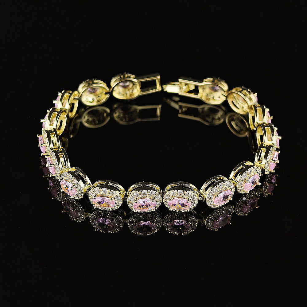 Women's Artificial Gemstones Bracelet – Affordable Luxury