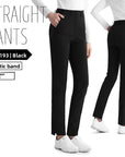 Hochwertige Stretch-Golfhose für Damen – schmal geschnittene Hose mit hoher Taille, schnelltrocknendem Stoff und geradem Bein