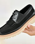 Herrenschuhe aus echtem Leder – Wildleder- und Leder-Loafer mit niedrigem Absatz