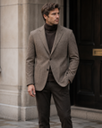 Men's 70% Wool Slim Fit Business Suit Jacket – Single-Breasted Blazer