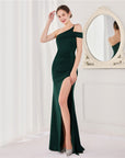 Women Slim Fit Sleeveless Fishtail Evening Dress – Elegant Long Bodycon Formal Gown with Built-In Padding