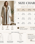 Women's Gradient Faux Mink Fur Coat - Long Herringbone Style