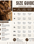 Men's Corduroy Long Sleeve Slim Fit Shirt – Ribbed Cotton Lapel Collar Business Casual Button-Down Top