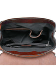 Damen Rucksack aus echtem Leder – Vintage-Rucksack mit großem Fassungsvermögen und mehreren Taschen