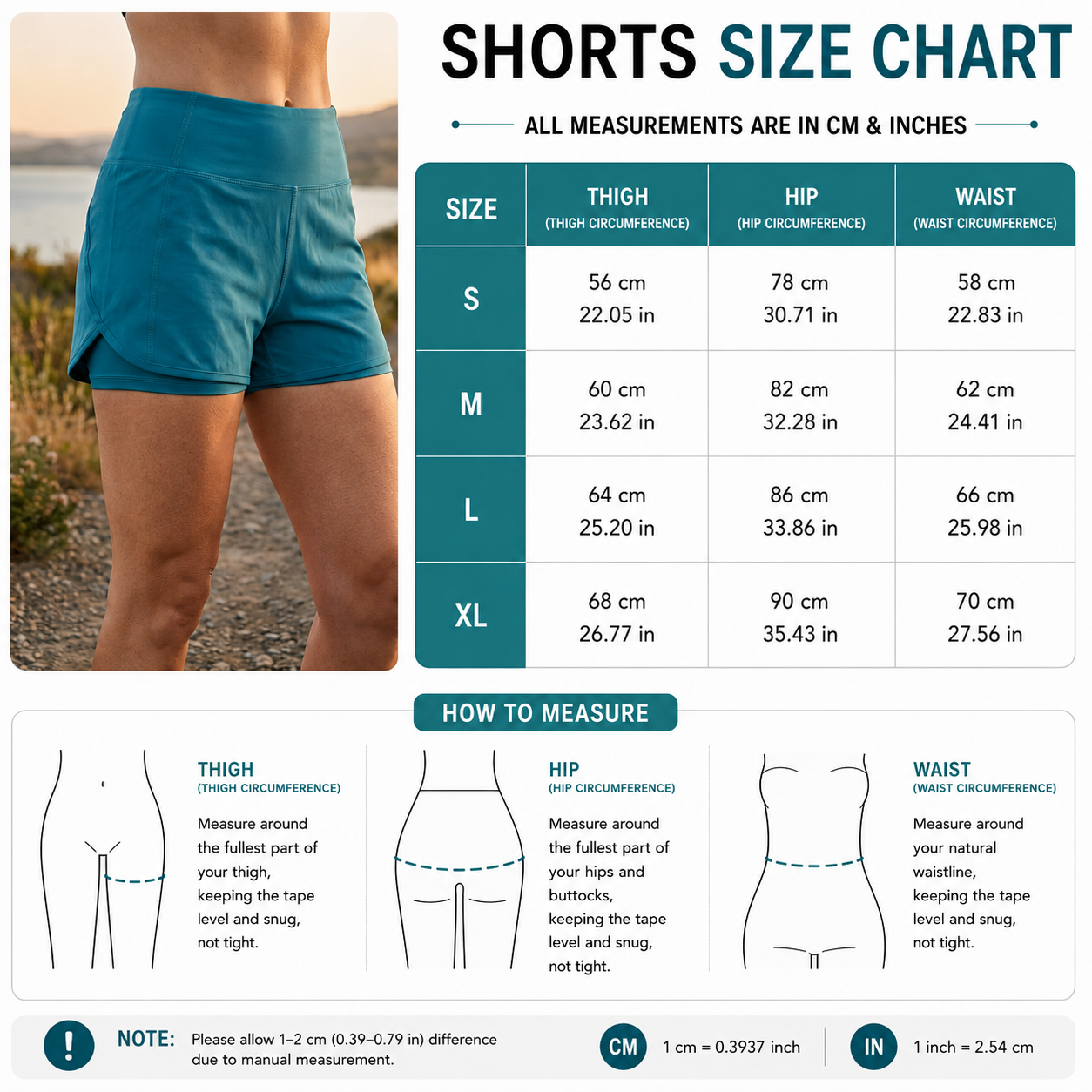 Women's High Waisted Running Fitness Shorts – Two-in-One Anti-Exposure Design