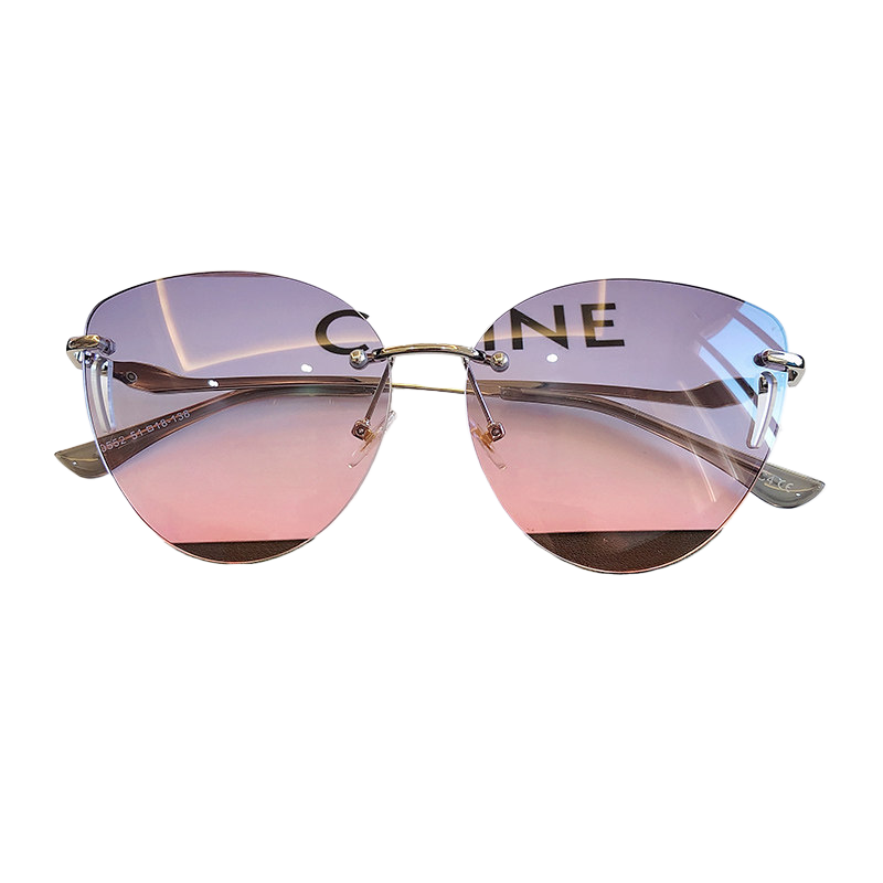 Damen-Sonnenbrille mit kleinem Rahmen und UV-Schutz – Elegante, modische Sonnenbrille mit Farbverlauf