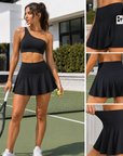 Women's Tennis Skirt & Sports Bra Set 2-Piece