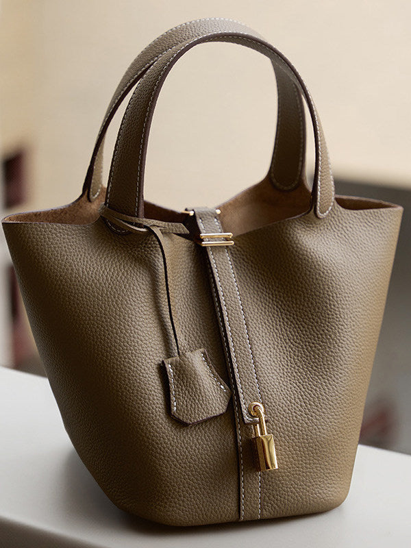 Damenhandtasche aus echtem Leder – Urban Cylinder Bag aus erstklassigem Rindsleder