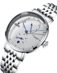 Herren Automatische Mechanische Uhr – MIYOTA Japan Uhrwerk, 43mm Zifferblatt, 14mm, Edelstahl, 30M Wasserdicht, Wochentagsanzeige