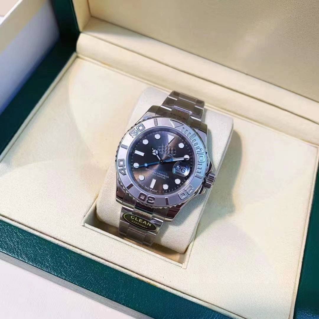 Men Automatic Mechanical Wristwatch – Sapphire Crystal Stainless Steel Luxury Watch with Luminous Display (40mm)