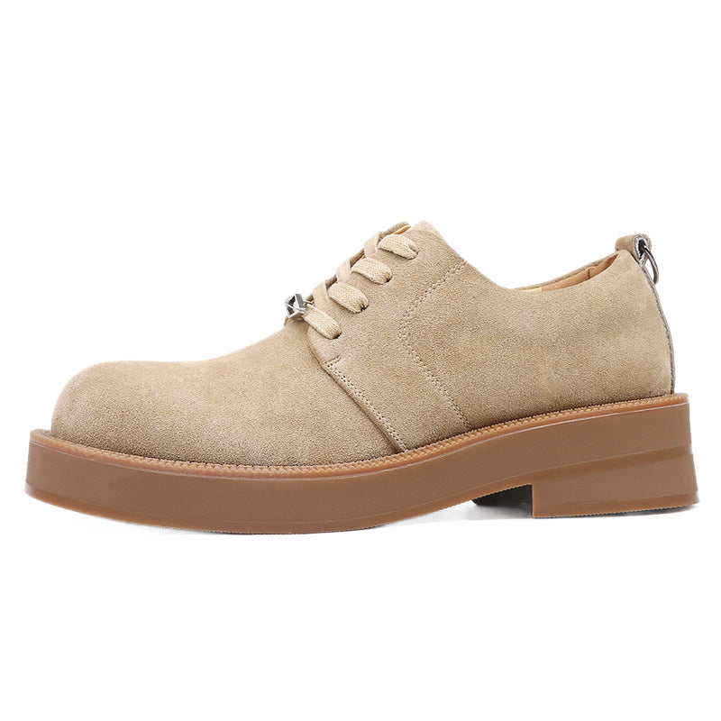 Herren Premium Cowhide Arbeitsstiefel – Retro Amerikanische Schnür-Sicherheitsstiefel, rutschfeste dicke Sohle, EU 38–44