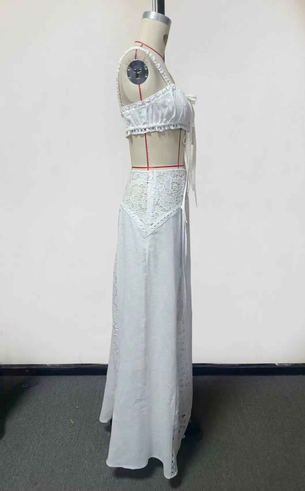 Women's Solid Color Beach Cover-Up Skirt Set